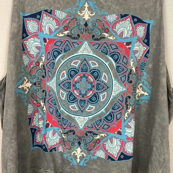 THE CLAS-SIC Muscle Acid Wash Print Top Size Small - Picture 4 of 5